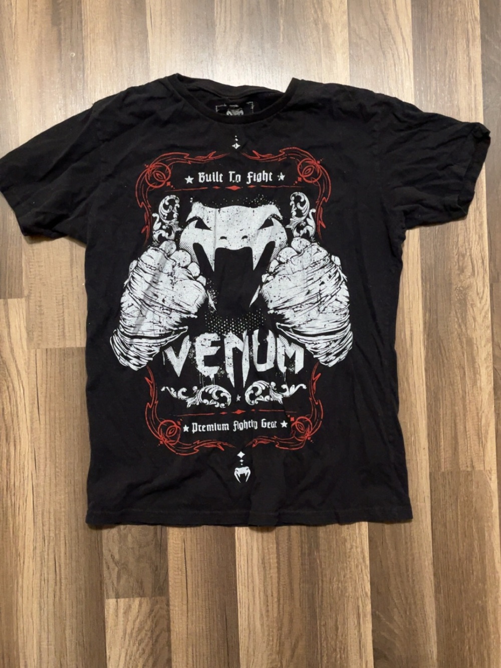 Venum MMA Men’s Medium Black T-Shirt Cotton